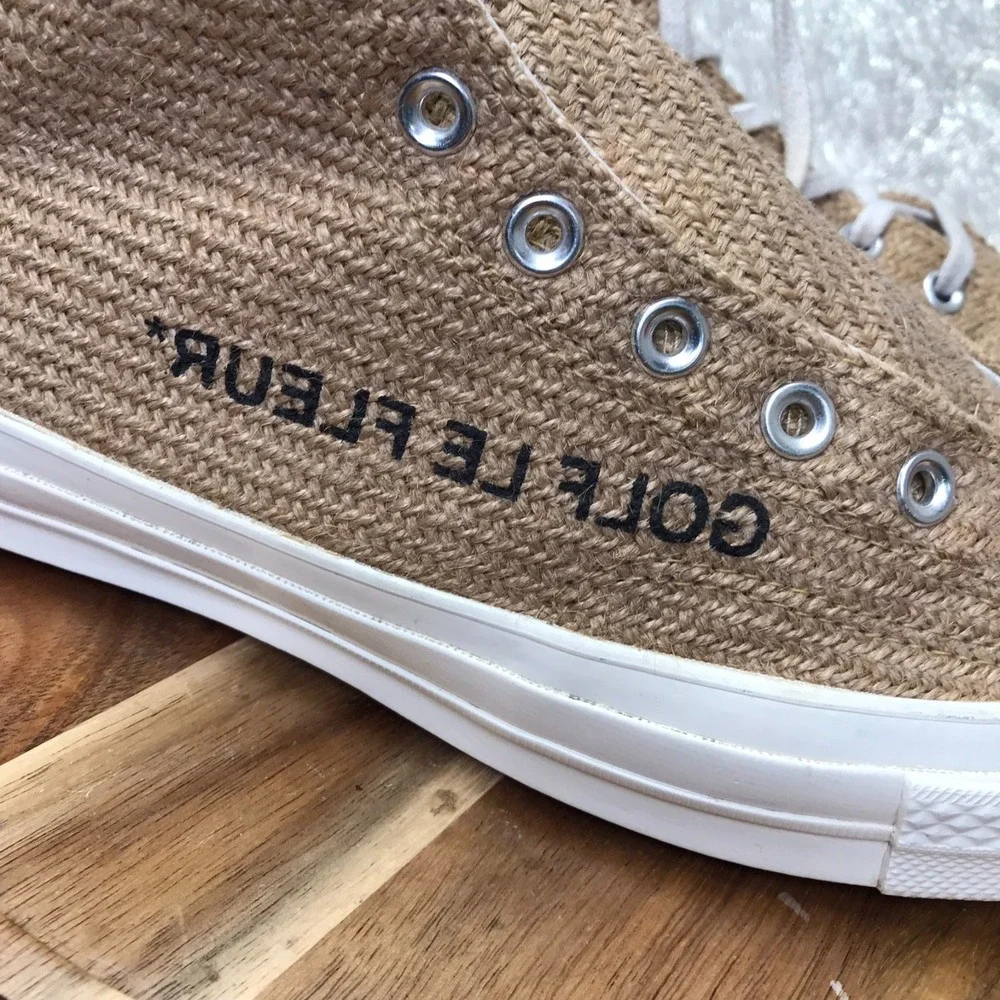 Converse Golf Le Fleur Chuck 70 Burlap High Top M 10.5 W 12.5 Tyler The Creator